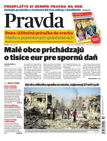 Obálka e-magazínu Pravda 4. 8. 2015