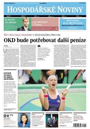 Obálka e-magazínu Hospodářské noviny 153 - 9.8.2016