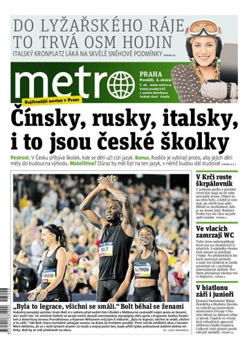 Obálka e-magazínu deník METRO 6.2.2017