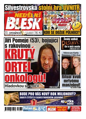 Obálka e-magazínu Nedělní Blesk 31.12.2017