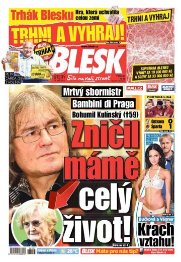 Obálka e-magazínu Blesk 18.9.2018