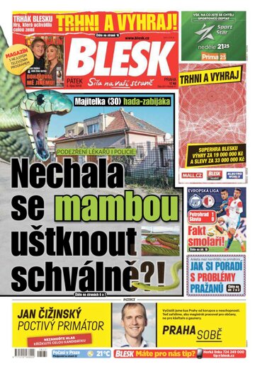 Obálka e-magazínu Blesk 5.10.2018