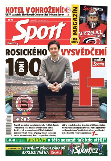Obálka e-magazínu Sport 29.3.2019