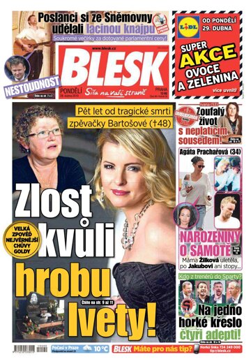 Obálka e-magazínu Blesk 29.4.2019