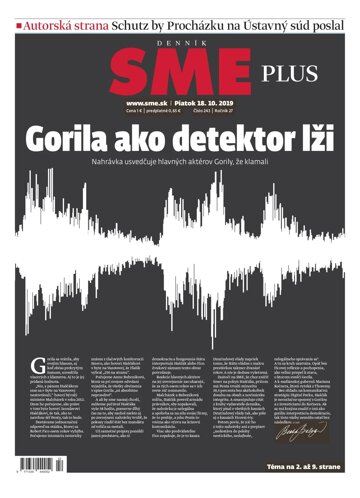 Obálka e-magazínu SME 18.10.2019