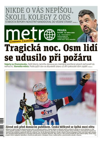 Obálka e-magazínu deník METRO 20.1.2020