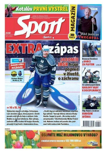 Obálka e-magazínu Sport 6.3.2020