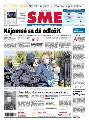 Obálka e-magazínu SME 24.4.2020 1