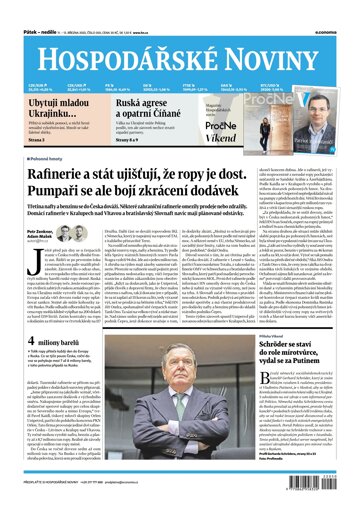 Obálka e-magazínu Hospodářské noviny 050 - 11.3.2022