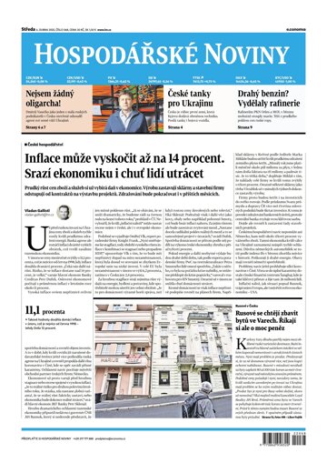 Obálka e-magazínu Hospodářské noviny 068 - 6.4.2022