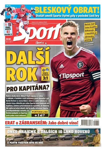 Obálka e-magazínu Sport 19.4.2022
