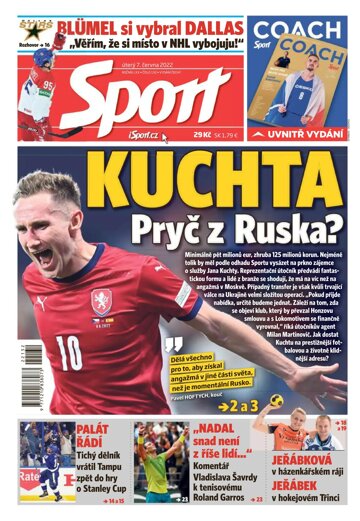 Obálka e-magazínu Sport 7.6.2022