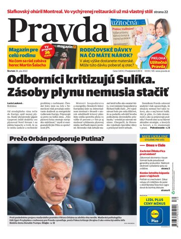 Obálka e-magazínu Pravda 28. 7. 2022