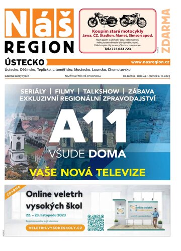 Obálka e-magazínu Náš Region - Ústecko 44/2023