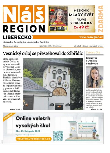 Obálka e-magazínu Náš Region - Liberecko 46/2023