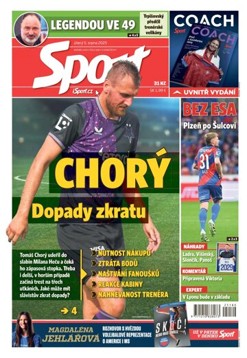 Obálka e-magazínu Sport 5.8.2025