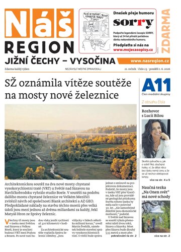 Obálka e-magazínu Náš Region - Vysočina 23/2026