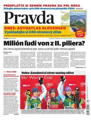 Obálka e-magazínu Pravda 16. 3. 2015