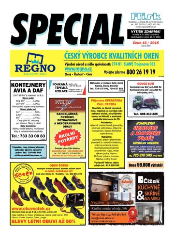 Obálka e-magazínu Special 16/2015