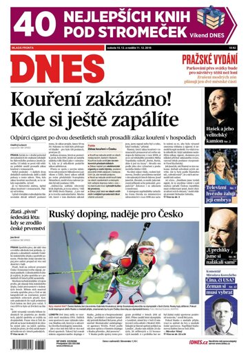 Obálka e-magazínu MF Dnes 10.12.2016