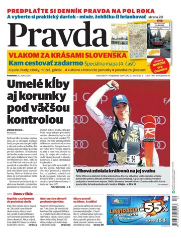 Obálka e-magazínu Pravda 20. 3. 2017