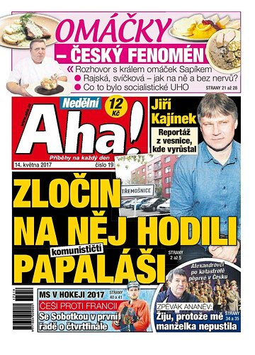 Obálka e-magazínu Nedělní AHA! 14.5.2017