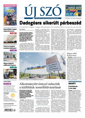 Obálka e-magazínu Új Szó 17.5.2017