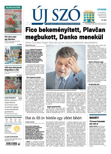 Obálka e-magazínu Új Szó 17.8.2017