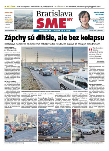 Obálka e-magazínu SME MY Bratislava 22/2/2019