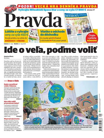 Obálka e-magazínu Pravda 25. 5. 2019