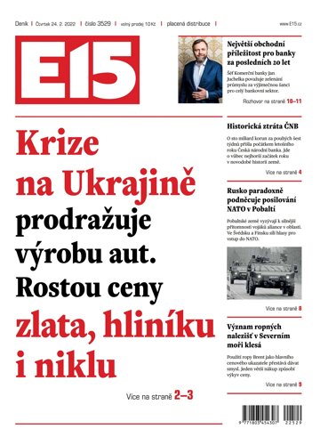 Obálka e-magazínu E15 24.2.2022