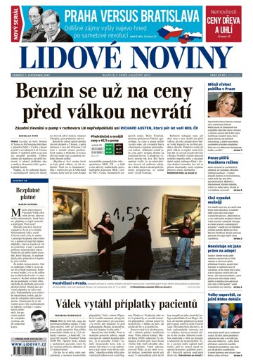 Obálka e-magazínu Lidové noviny 7.11.2022