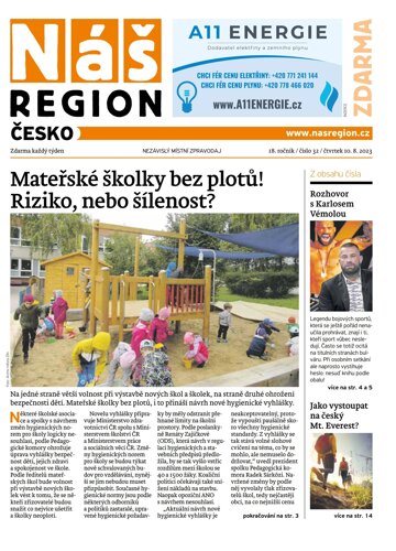 Obálka e-magazínu Náš Region - Česko 32/2023
