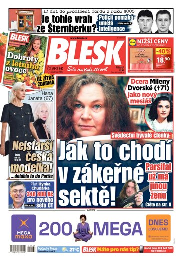 Obálka e-magazínu Blesk 17.7.2025