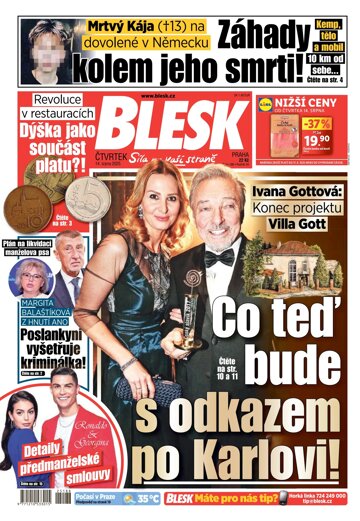 Obálka e-magazínu Blesk 14.8.2025