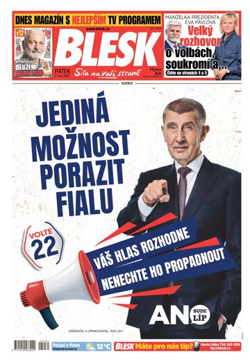 Obálka e-magazínu Blesk 3.10.2025