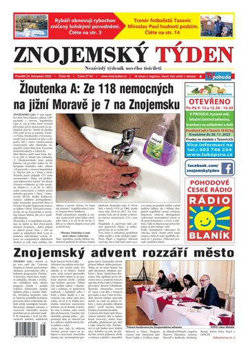 Obálka e-magazínu Znojemský týden 48/2025