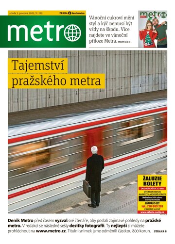 Obálka e-magazínu deník METRO 3.12.2025