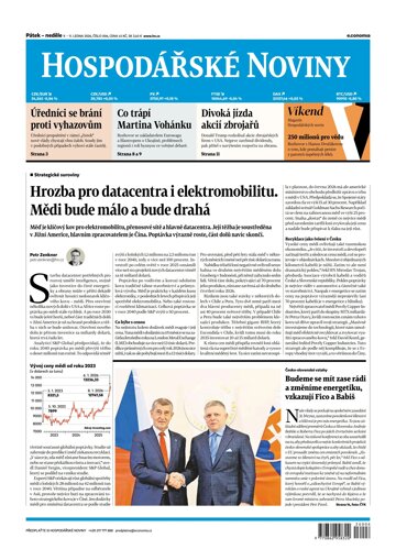 Obálka e-magazínu Hospodářské noviny 006 - 9.1.2026