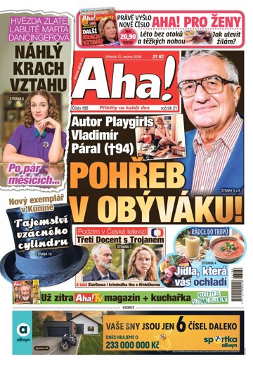 Obálka e-magazínu AHA! 12.8.2026