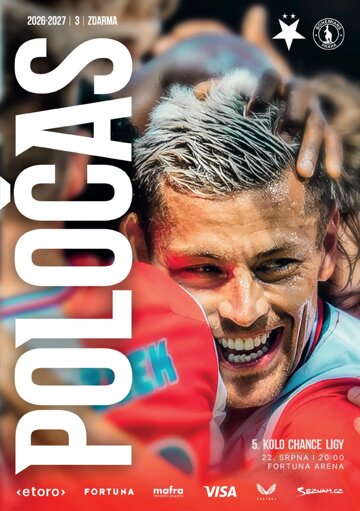Obálka e-magazínu Poločas 27/2026č.3 Slavia - Bohemians