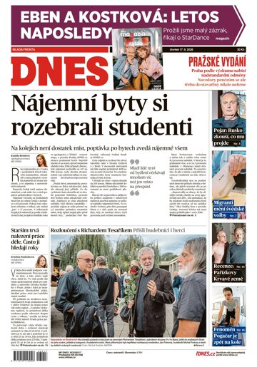 Obálka e-magazínu MF Dnes 17.9.2026