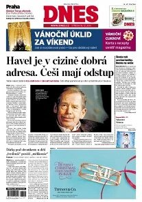 Obálka e-magazínu MF Dnes 18.12.2013