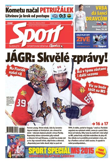 Obálka e-magazínu Sport 31.3.2015