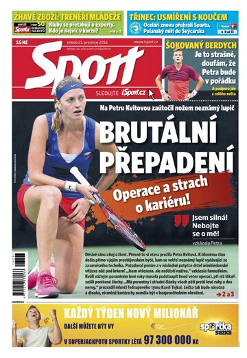 Obálka e-magazínu Sport 21.12.2016