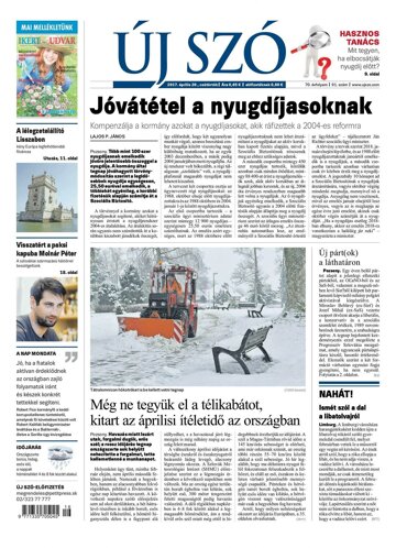 Obálka e-magazínu Új Szó 20.4.2017