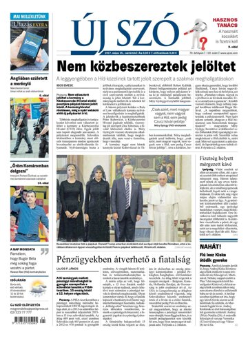 Obálka e-magazínu Új Szó 25.5.2017