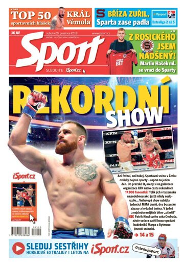 Obálka e-magazínu Sport 29.12.2018
