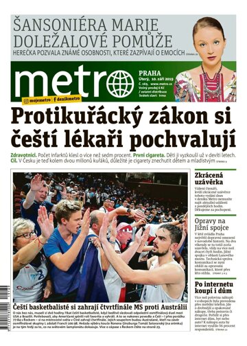 Obálka e-magazínu deník METRO 10.9.2019