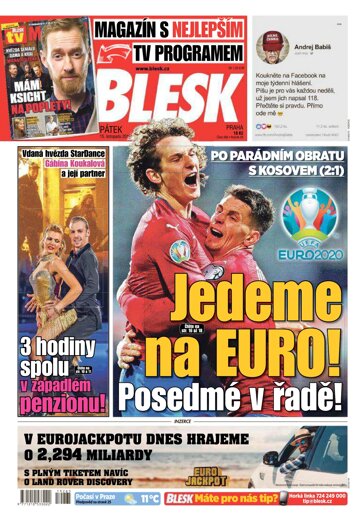 Obálka e-magazínu Blesk 15.11.2019